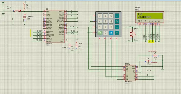 Building a Basic Calculator using ATmega32 Microcontroller