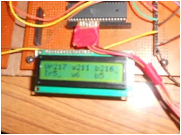 LCD display with phase voltage and phase current